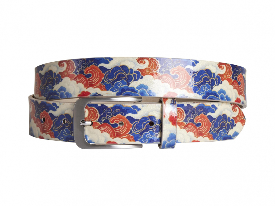 Violet, Glow, Glow, Print, Motif, Ceinture, Ceinture pour homme, Lureaux, Designer, édition limitée