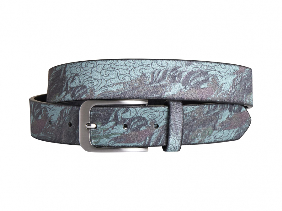 Violet, Glow, Glow, Print, Motif, Ceinture, Ceinture pour homme, Lureaux, Designer, édition limitée